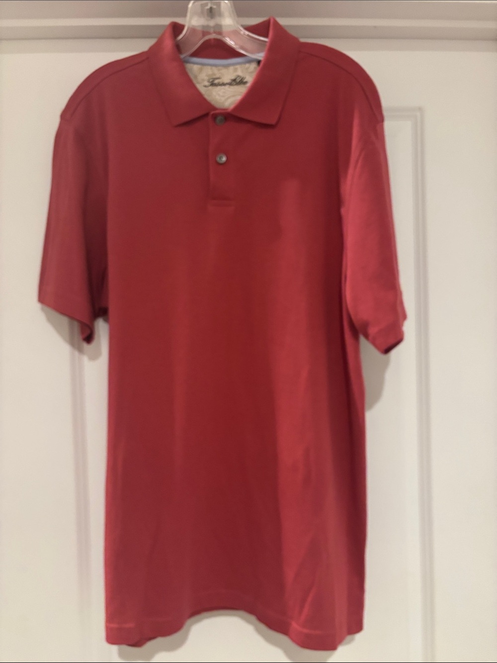Tasso Elba Red Short-Sleeve Polo